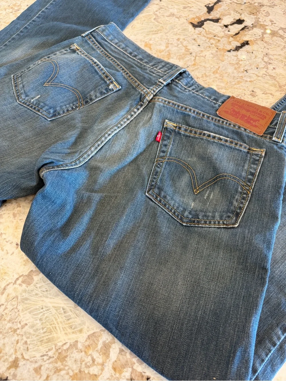 VINTAGE Levi's 527 Bootcut Jeans Men's 34x32 Blue Cotton Denim Medium Wash Y2K